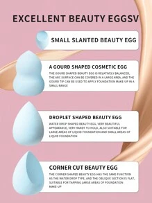 15件套迷你蜜罐式化妆海绵套装 - 4个大号化妆海绵、4个扇形粉扑、4个迷你化妆海绵和3个指套气垫粉扑，配有透明收纳盒。适用于化妆、家居装饰、梳妆台、旅行、卧室等场合。关键词：化妆海绵、美妆蛋、粉扑、化妆海绵、便宜、圣诞礼物、化妆工具、便宜好物、礼品、女士礼品、圣诞礼物、赠品、旅行、便宜好物、旅行必备品。 - 彩色 - 查看 9