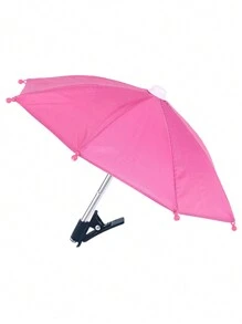 Phone Clamp Umbrella, Outdoor Waterproof Sunshade Umbrella With Phone Holder, Anti-UV Anti-Reflective Mini Umbrella For Light Rain - Multicolor - View 10