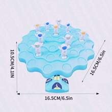 Juego interactivo de equilibrio de árbol en el espacio para dos jugadores. Juego de escritorio PK con componentes de color y estilo aleatorios. - Azul - Ver 6