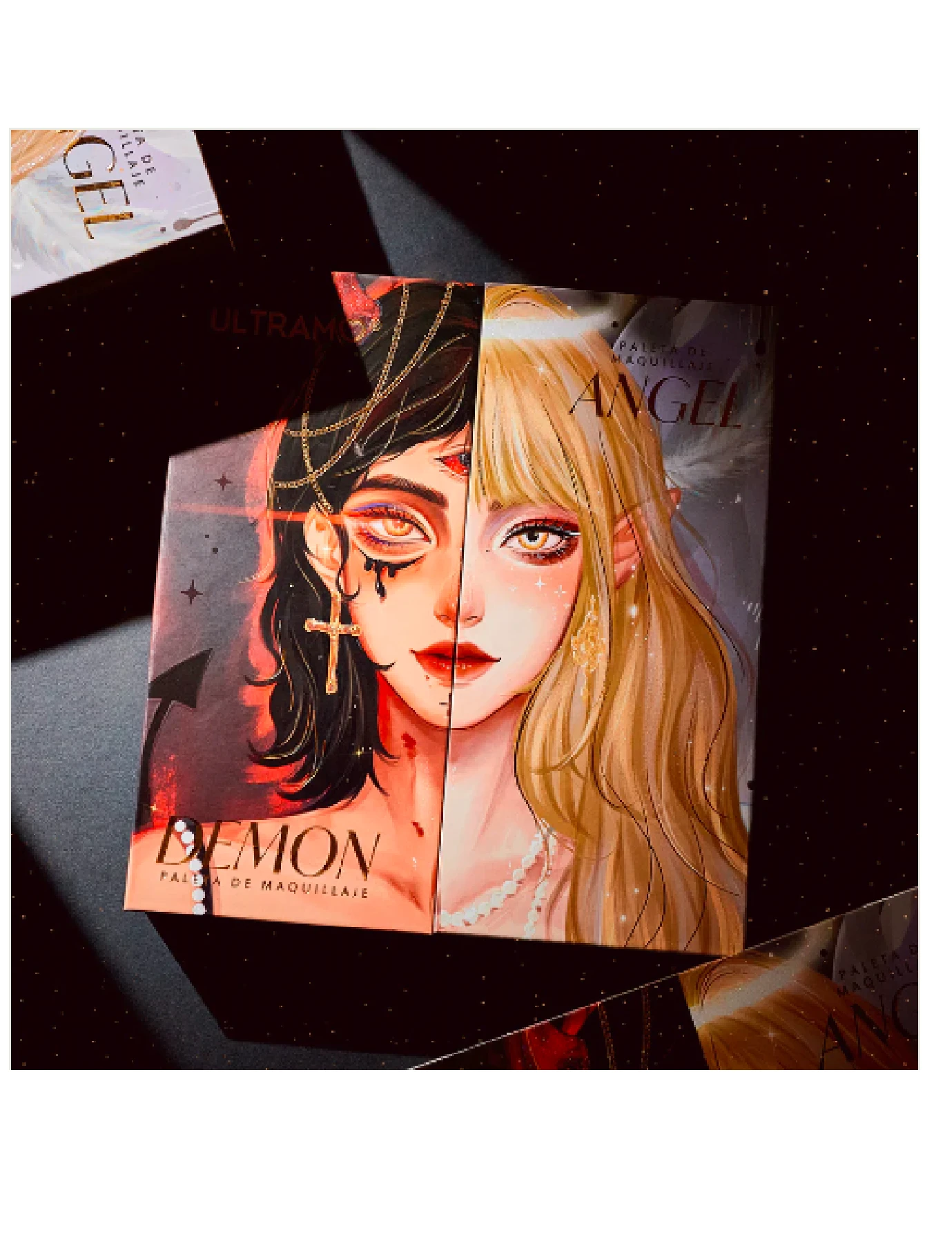 ULTRANO Paleta de Maquillaje Ángel&Demonio - Darkside - Ver 1