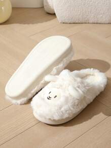 Chaussons Mignons En Forme De Mouton Pour Femmes, Filles, Couples, Antidérapants, Chauds, Douillets, Parfait Pour L'automne Et L'hiver