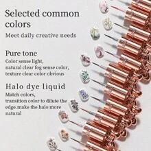 annies 10ml National Feng Shui Ink Halo Dyeing Gel Painting 2024 New White Marble Gradient Transparent Watercolor Halo Dyeing Liquid For Nail Shop Use