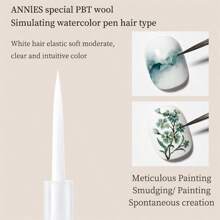 annies 10ml National Feng Shui Ink Halo Dyeing Gel Painting 2024 New White Marble Gradient Transparent Watercolor Halo Dyeing Liquid For Nail Shop Use