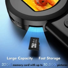 Microscopio digital de mano 100X Lupa para monedas Pantalla IPS de 2 pulgadas Lente de cámara Luz LED de doble color Producto para leer, investigar y probar en ciencia Compatible con Windows - 100X - Ver 7