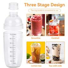 1pc 700ml Cocktail Shaker With Scale Markings, Built-In Strainer Mixing Bottle, Drink Stirrer With Filter, Summer Beverage Accessory, Suitable For Commercial Use In Bars And Bubble Tea Shops