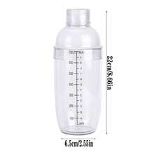 1pc 700ml Cocktail Shaker With Scale Markings, Built-In Strainer Mixing Bottle, Drink Stirrer With Filter, Summer Beverage Accessory, Suitable For Commercial Use In Bars And Bubble Tea Shops