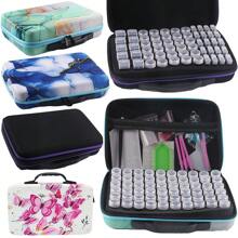 Diamond Painting Storage Container, 54/60/80 Slots Diamond Painting Accessories Box With Tools For Diamond Art Beads And Craft Jewelry Storage Case - White - View 9