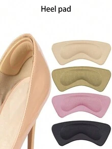 4入組/8入組防滑鞋跟墊，耐磨鞋墊腳部保護背膠貼紙鞋跟，含有4D緩衝，無形加厚鞋跟墊，適用於高跟鞋 - 彩色 - 查看 1
