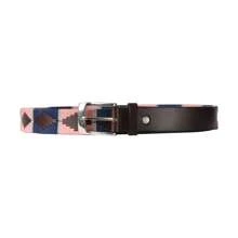 Hy Unisex Adult Synergy Collection Leather Polo Belt (Navy/Rose) - Navy Floral - View 1