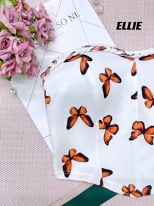 Women Tops - 橘色 - 查看 2