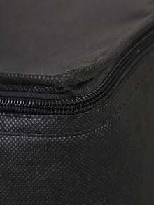 1pc, XL-Large Insulated Grocery Shopping Bags, Black, Reusable Bag,Thermal Zipper,Collapsible,Tote,Cooler,Food Transport Hot And Cold,Camping, Material Delivery Groceries - Black - View 8