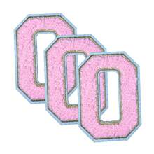 3 件 A-Z 3.15 英寸大号雪尼尔刺绣字母贴片，熨烫缝制字母贴片，用于衣服、夹克、帽子、书籍、背包的缝制贴花 - DIY 刺绣用品 - 白色 - 查看 49