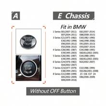 Car Engine START Button Replace Cover STOP Switch For BMW E87 E60 E83 E84 E89 For BMW E90 E91 E92 E93 Car Accessories