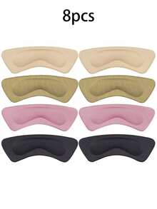 4入組/8入組防滑鞋跟墊，耐磨鞋墊腳部保護背膠貼紙鞋跟，含有4D緩衝，無形加厚鞋跟墊，適用於高跟鞋 - 彩色 - 查看 3