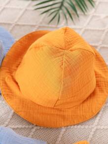 Set de 3 piezas para bebé niño con mono de manga corta con cuello en verde/amarillo/azul, camisa casual, shorts y gorra