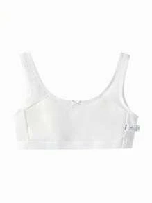 Balabala Teen Girl Underwear, Puberty, Camisoles, Bras, Anti-Embarrassment, Anti-Exposure, Mesh, Breathable, Students - White - View 1