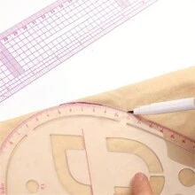 Set de regla métrica francesa con curva para coser, medición, confección, dibujo, manualidades. Regla curva métrica francesa, regla de costura, herramienta para sastres, herramientas de costura, regla de sastre multifuncional, regalo para el Día de la Madre, regalos del Día de la Madre para mujeres