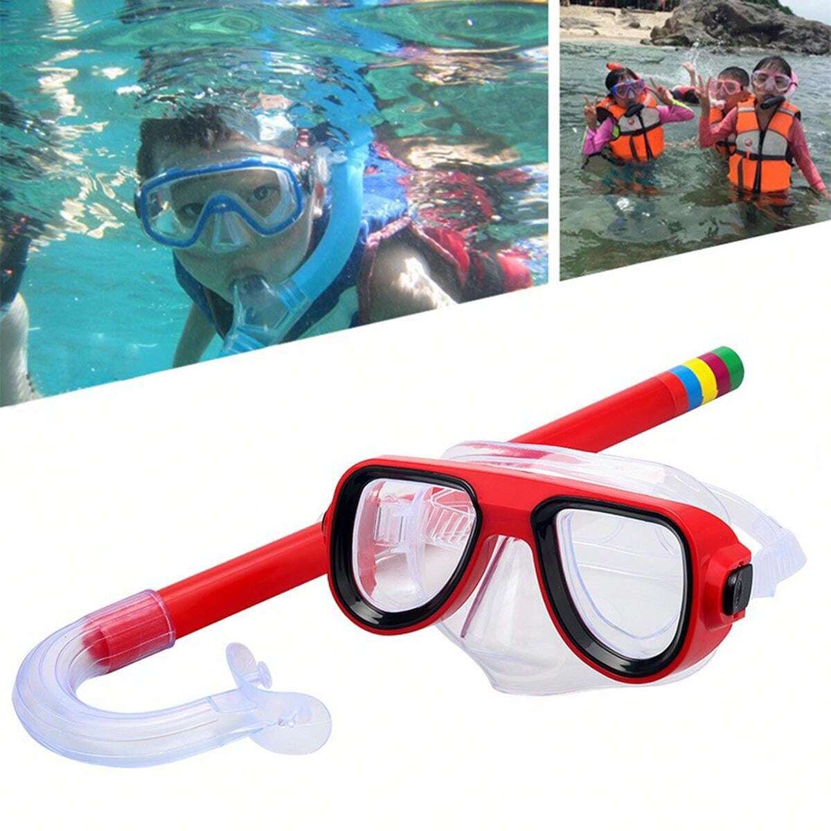Masque-Tuba Cressi Ondina & Mini Dry Enfant | PMT Natation Plongée | Silicone Souple Italien