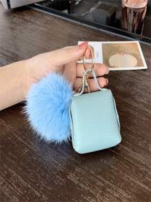 1pc Mini Bag Decoration Pendant, Fur Ball Mini Bag Decoration Pendant,Used For Decorating Bags, Suitable For Various Bags - Multicolor - View 8
