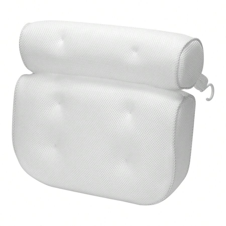 Global Phoenix Bathtub Pillow 3D Mesh White Ergonomic Spa Pillow 6