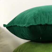 4pcs Velvet Pillow Covers, Multiple Solid Colors, Pillow Inserts Not Included