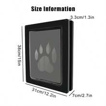 New Pet Door For Dogs And Cats, Suitable For Screen Doors, Easy To Install Lockable Sliding Pet Screen Door For Large Dogs, Small Dogs And Cats - Black - View 2