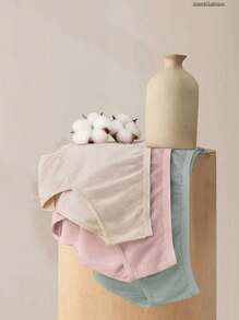 5pcs/Set Plain Morandi Color Series Disposable Women's Underwear Comfortable And Hygienic High-Waisted Disposable Panties For Women - Perfect For Travel And Business Trips,For Travel Outdoor Trips, Menstrual Periods, And Postpartum Care