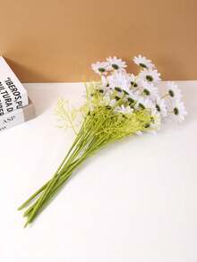 Simulation Chrysanthemum Handicraft Flower Bouquet Decor Plastic Dry Flowers For Table Decoration In Mall, Living Room, Small Chrysanthemum Daisy - Multicolor - View 10