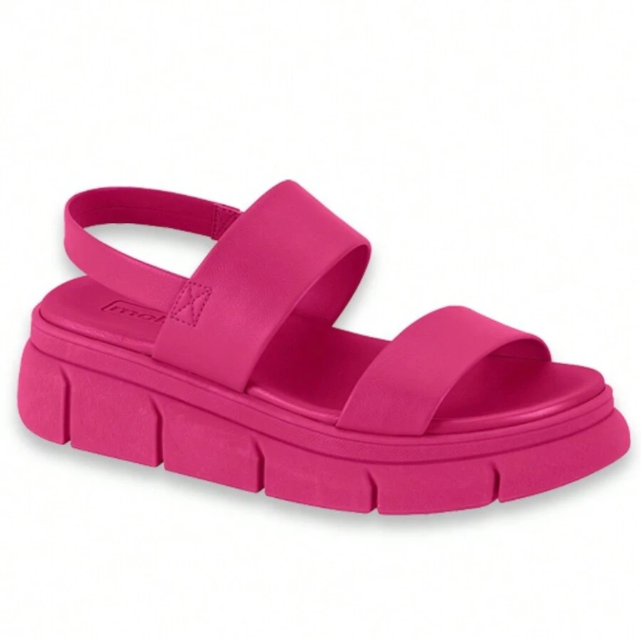 Women Flat Sandals - 玫紅色 - 查看 1