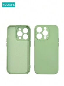 1pc Liquid Silicone Phone Protective Case Compatible With IPhone 17 ProMax/17/17 Pro/17 Air/16/16 Pro/16 Plus/16 ProMax/13/13 Pro/13 ProMax/14/14 Plus/14 Pro/14 ProMax/15/15 Pro/15 Plus/15 Pro/15 ProMax, Shock-Proof, Multi-Color Options - Matcha Green - View 3