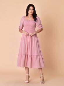 Women Dresses - Rusty Rose - View 3