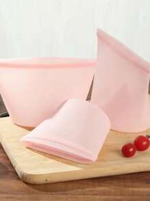 1pc  Silicone Food Storage Bags - Reusable Meal Prep Containers For Microwave, Dishwasher, And Freezer - Perfect For Food Preservation And Assortment Packaging - Multicolor - View 19