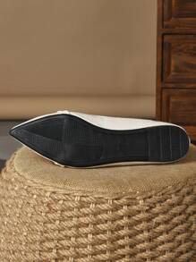 Women's Pointed Low Vamp Flat Shoes For Parties, Casual Wear, Spring/Summer, Apricot Color, Suitable For Daily Outdoor Activities With Versatile Design - Apricot - View 8