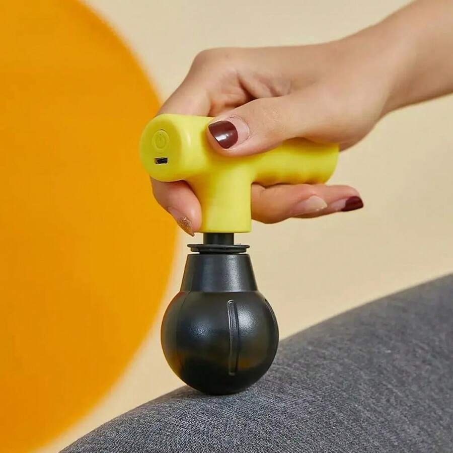 Mini Masajeador Recargable Portatil Antiestres Alivio Cuerpo Pistola Masajeadora Recargable Masajeador Inalambrico tratamiento facial relajante - Multicolor - Ver 1
