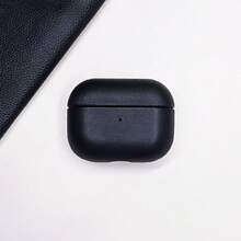 全覆盖纯色 PU 耳机保护壳，兼容 Airpods 2/3/Pro/Pro2，黑色/橙色/棕色/金棕色