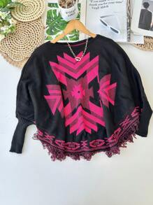 Women Sweaters - 玫瑰紅 - 查看 1