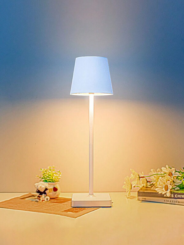 1pc Modern Simple Home Decor LED Desk Lamp, 3 Adjustable Color Temperatures And Brightness, Rechargeable, Soft And Eye-Caring Lighting, Suitable For Bedroom/Dining/Table/Coffee Shop/Restaurant/Patio/Camping/Room Decor, Etc.