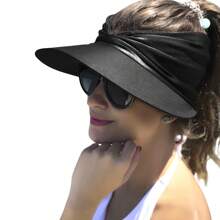 1pc Women's Beach Sun Hat UPF50+ Sun Protection Hat, Outdoor Sports Beach Hat