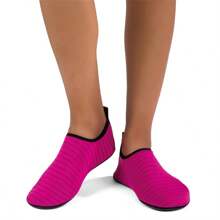 Couple Water Shoes, Women's Water Shoes For Couples Snorkeling Outdoor Sports, Ladies' Diving Beach Shoes, Outdoor Walking Shoes, Breathable Non-Slip Shoes - Hot Pink - View 8