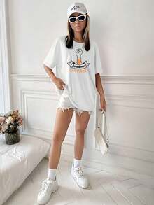 Women T-Shirts - trắng - Xem 3