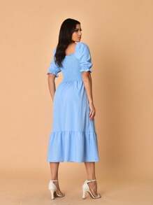 Women Dresses - 淺藍色 - 查看 4