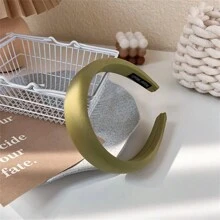 Băng đô xốp bóng satin, băng đô cao màu kẹo mới, phụ kiện tóc mùa hè màu trơn cho nữ, băng đô, băng đô vòng tóc - Nhiều màu - Xem 11
