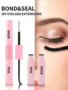 Lash Bond And Seal For Eyelash Extensions Cluster Lash Waterproof Glue DIY Glue At Home 48-72 Hours Long Lasting Pink - Pink - View 7