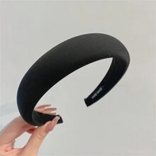 Băng đô xốp bóng satin, băng đô cao màu kẹo mới, phụ kiện tóc mùa hè màu trơn cho nữ, băng đô, băng đô vòng tóc - Nhiều màu - Xem 17