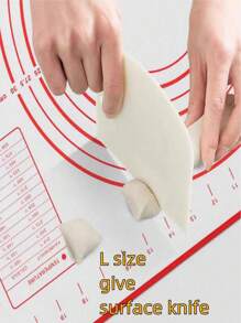 1 pieza Alfombrilla de amasar de silicona platino, color aleatorio rojo o negro