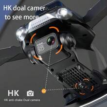 1 Máy Bay Điều Khiển Từ Xa Màu Đen, Máy Bay Không Người Lái WIFI FPV Loại Mới V28 Với Camera HD Góc Rộng 360° Tránh Chướng Ngại Vật RC Có Thể Gập Lại Quadcopter Làm Đồ Chơi Quà Tặng, Đầu Tránh Chướng Ngại Vật Màu Đen - màu đen - Xem 2