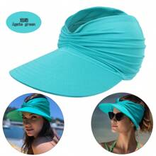 1pc Women's Beach Sun Hat UPF50+ Sun Protection Hat, Outdoor Sports Beach Hat