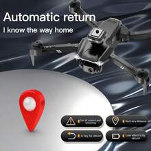 1 Máy Bay Điều Khiển Từ Xa Màu Đen, Máy Bay Không Người Lái WIFI FPV Loại Mới V28 Với Camera HD Góc Rộng 360° Tránh Chướng Ngại Vật RC Có Thể Gập Lại Quadcopter Làm Đồ Chơi Quà Tặng, Đầu Tránh Chướng Ngại Vật Màu Đen - màu đen - Xem 4