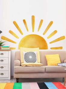 1 set de calcomanías decorativas de pared para el cuarto de sol, calcomanías, vinilo decorativo para decoración del hogar, artículos de decoración primaveral para refrescar tu hogar, calcomanías de decoración de ramas