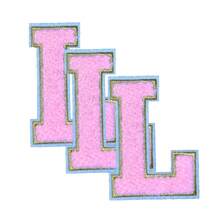 3 件 A-Z 3.15 英寸大号雪尼尔刺绣字母贴片，熨烫缝制字母贴片，用于衣服、夹克、帽子、书籍、背包的缝制贴花 - DIY 刺绣用品 - 白色 - 查看 41